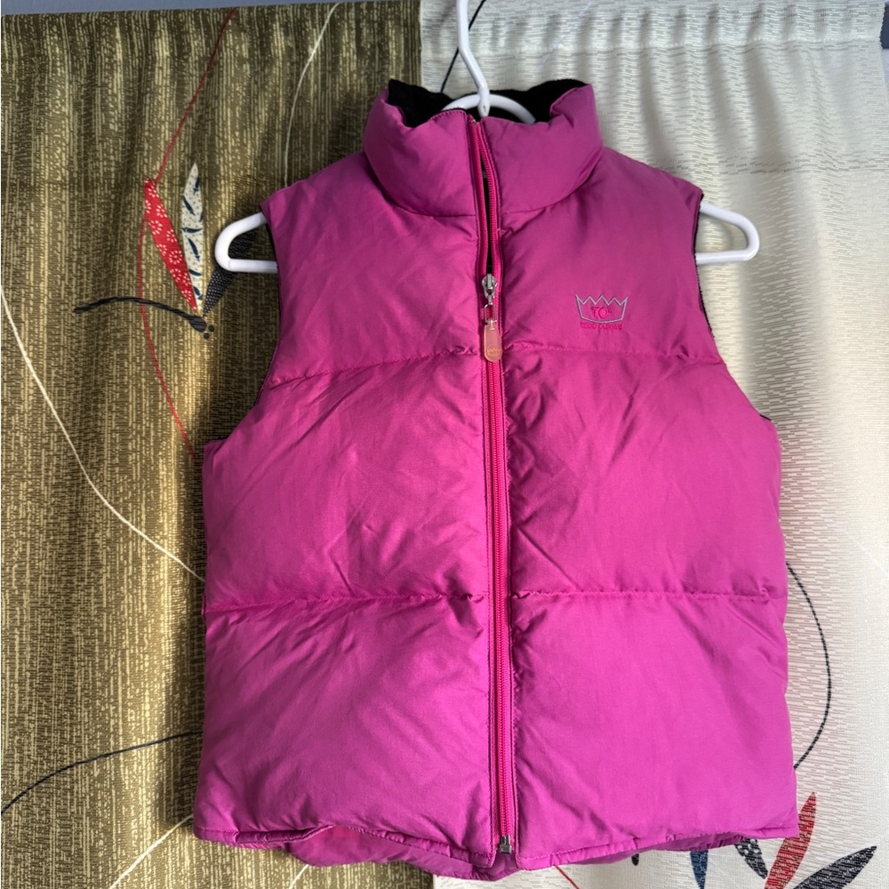 Todd Oldham Pink Girls Puffer Vest -Sz S